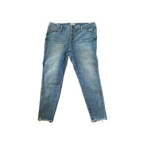 Madewell Tall 10" High-Rise Skinny Jeans Size 36 Tall Button Fly